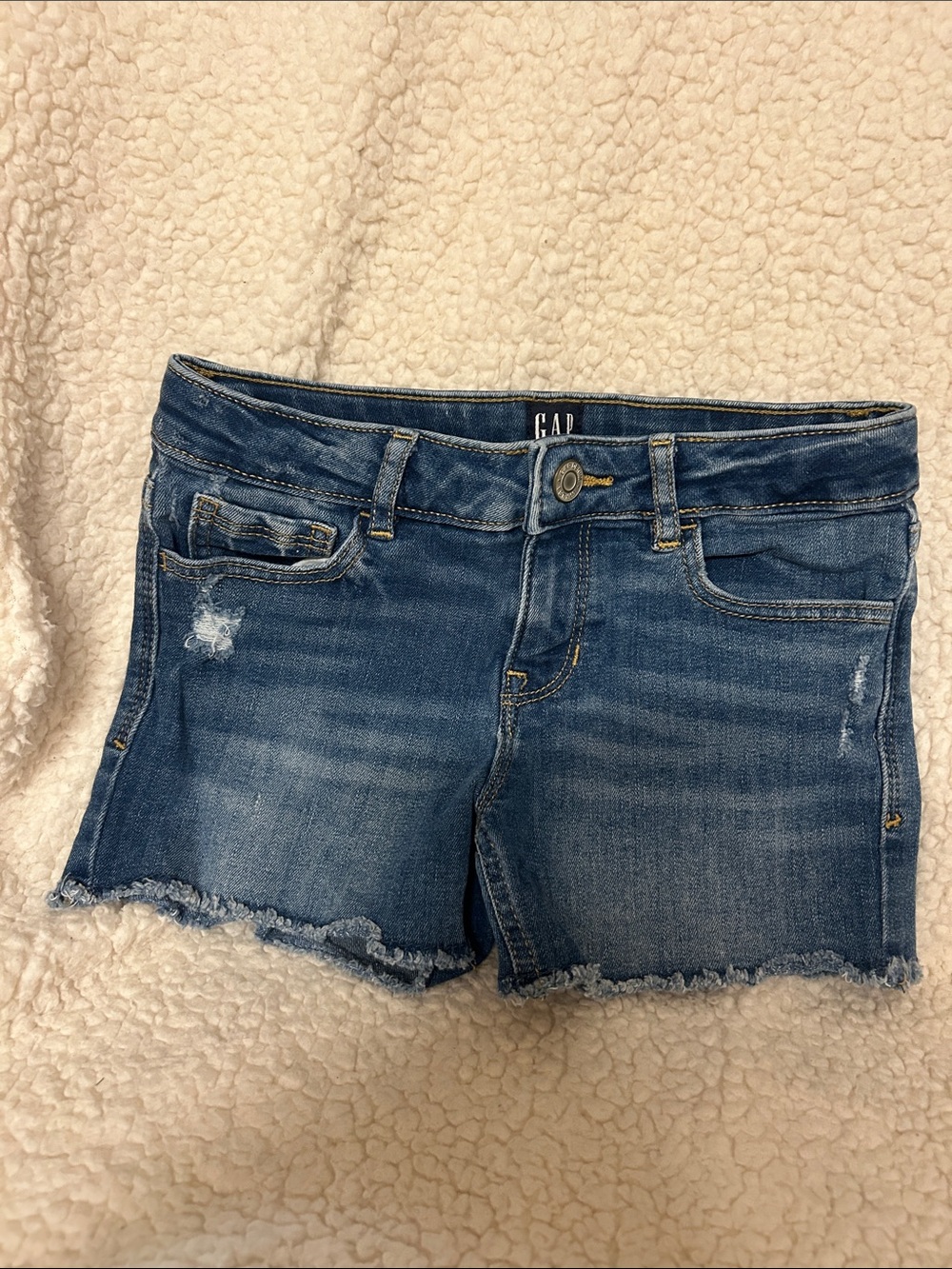 Girl’s GAP Size 8 Stretch Shortie Denim Short